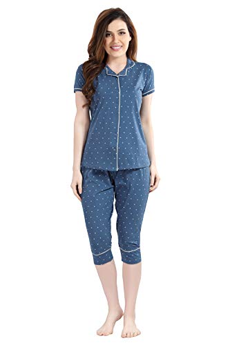 Image of AV2 Women's Cotton All Over Print Top and Capri Set Pack of 1