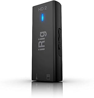 IK Multimedia iRig HD 2 guitar audio interface for iPhone, iPad, Mac, iOS and PC with USB-C, Lightning and USB cables and 24-bit, 96 kHz music recording