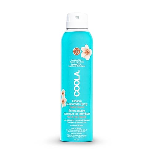 COOLA Classic Body Sunscreen Spray SPF 30, Tropical Coconut, 177ml