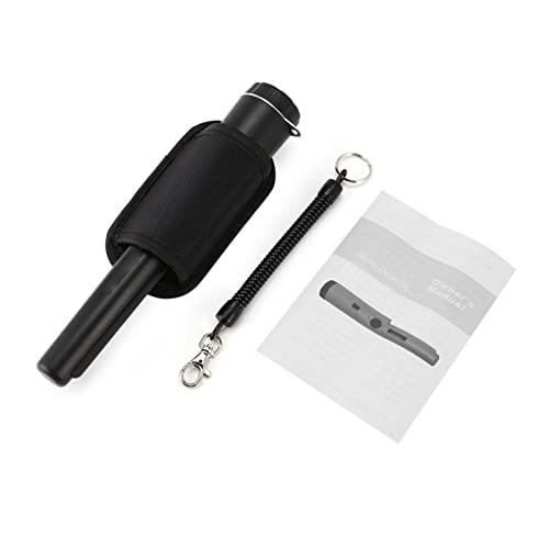 MasYosh Pinpointer en Métal, Détection à 360 Degrés avec Vibration et Indication Sonore, Lumière LED Lumineuse, IP66 Imperméable à L'épreuve de Poussière, pour la Détection de Métal de (Noir)
