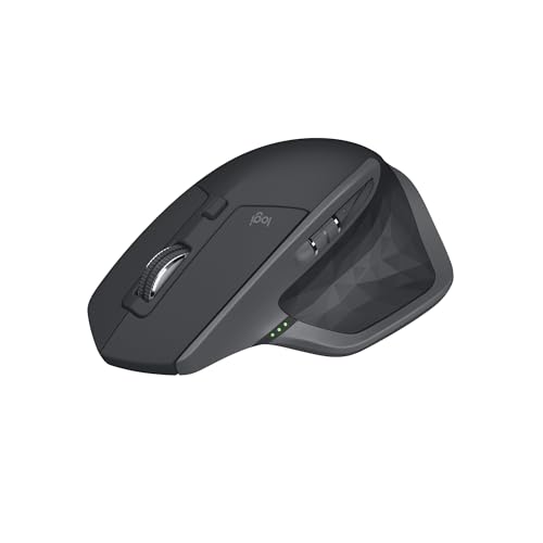 Logitech MX Master 2S Bluetooth Edition Wireless Mouse, Multi-Surface, Hyper-Fast Scrolling, Ergonomic, Rechargeable, Connects Up to 3 Mac/PC Computers – Graphite