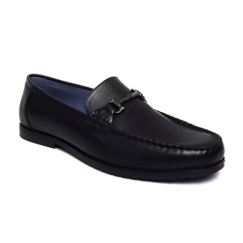 Image of Zoom Shoes for men Leather High Ankle Formal Boot for Adult Super comfortable with cushioned insole A-11201 (Black)