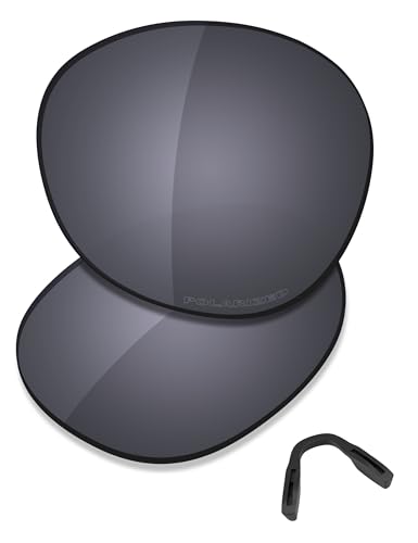 Image of Saucer Premium Replacement Lenses & Nosepads for Oakley Coinflip OO4144 Sunglasses High Defense - Shield Black Polarized