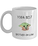 N\A Yoda - Taza para el Mejor cuñado, Divertida Taza de caf