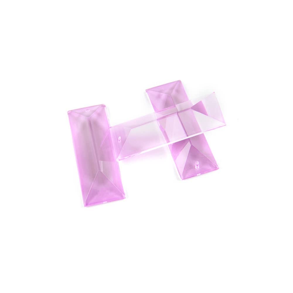 2 Kristallprismen-Anhänger Von TANOMA – Transparent, 4,1 Cm, Für Regenbögen & Deko