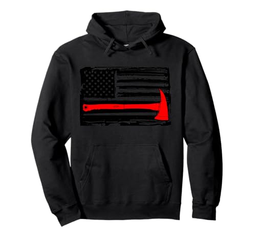 Firefighter Thin Red Line Flag Hero Fireman American Gift �p�[�J�[