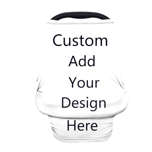 Image of Forchrinse Custom Baby Car Seat Canopy for Boys Girls - Soft Nursing Breastfeeding Cover Stroller Cover Baby Car Seat Cover