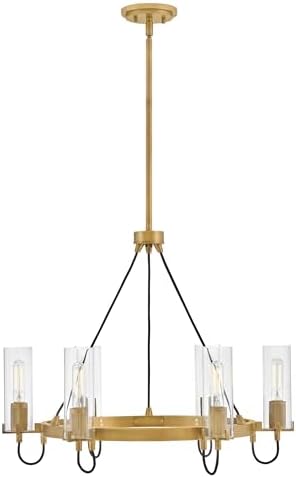 Hinkley Ryden Medium Chandelier, Heritage Brass