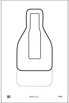 Paper FBI Modified QIT Qualification Center Mass Target Gray. Size: 23" x 35"