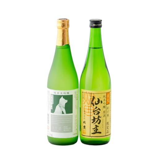北鹿純米大吟醸ハチ公720ml&北鹿純米吟醸仙台坊主720mlセット