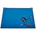 Bertech Rubber ESD Soldering Mat Kit with a Wrist Strap and Grounding Cord, 2' Wide x 4' Long, Blue