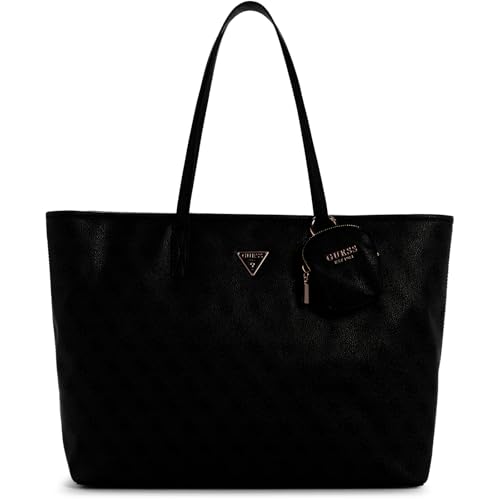 GUESS Power Play Large Tech Tote Coal Logo