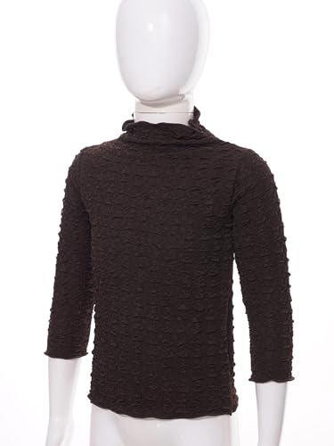 iiniim Little Boys Girls Basic Solid Turtleneck T-Shirt Kids Cotton Pullover Thermal Underwear Top Tees Casual Wear4