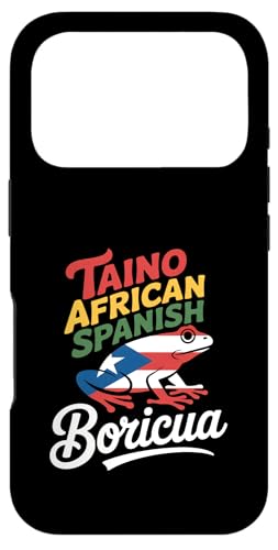 �ʔ���Boricua Taino�A�t���J�X�y�C����Y�J�G�� �X�}�z�P�[�X iPhone 17 Pro �p