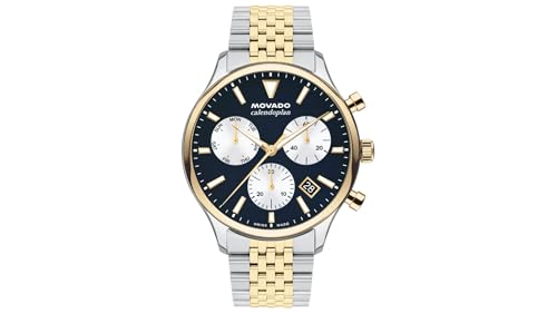 Image of Movado Heritage Series Calendoplan Men's Chronograph Watch, Swiss Quartz, 43mm
