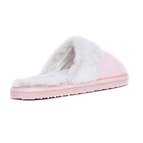 Millffy Nordic Style Faux Fur Trim Rabbit Fur Hair Women's Suede Slippers Memory Foam Comfy Indoor eva Slipper3