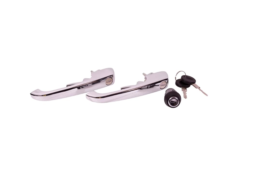 RnR Spares Door Handles and Ignition Barrel Lock Set T2 Camper Type 2 Bay 1971-79