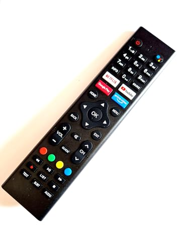 InfratexRC Mando a distancia compatible para Continental Edison CELED55SAUDV23B7 CELED65UHDSA23B7 CELED32SAHDV23B7 Edenwood ED55C05UHD-MM ED65C05UHD-MM Hyundai HY-TVSAND43-004 HY-TVSAND55-001