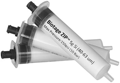 Biotage 440-0500-DZ-20 Zip Flash Chromatography Cartridge, 5 Gram, Translucent/Black (Pack of 20)