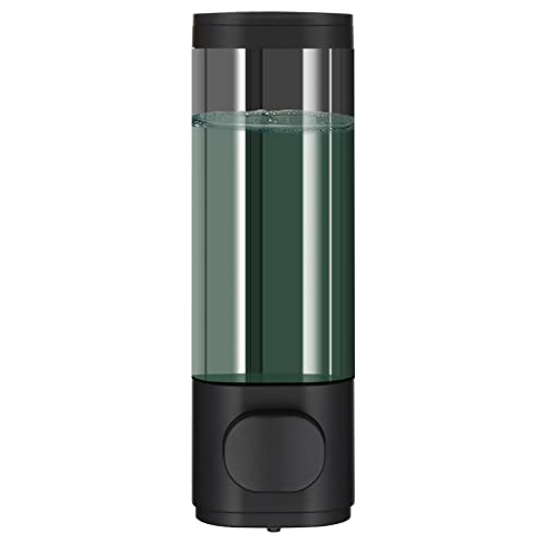 modunful Shampoo and Conditioner Dispenser, 1 Chamber No Drill Shower Dispenser for Shower Wall Mounted Shampoo Conditioner Body Wash Dispenser for Bathroom,Large Capacity,Black