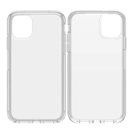 OtterBox iPhone 11 Symmetry Series Case - Clear, Ultra-Sleek, Wireless Charging Compatible, Raised Edges Protect Camera & Screen