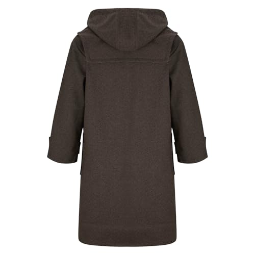 Outfits for Man Fall Winter Long Sleeve Fleece Lined Woolen Hooded Jackets Horn Button Windbreaker Outerwear3