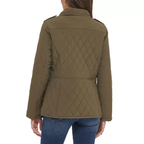 Tommy Hilfiger Ladies' Quilted Jacket, Beige (US, Alpha, X-Large, Regular, Regular, Green)3