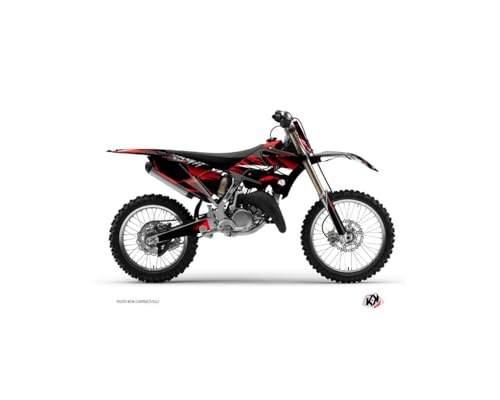 Kit Deco Moto Cross Techno Yamaha 125 YZ Rouge finition premium brillante