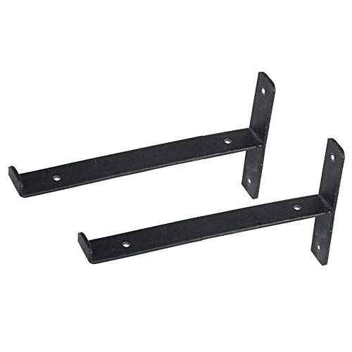 Shelf Brackets Soportes De Estante Rústico Tablero De Andamio Montado En La Pared Soportes De Ángulo Industriales Soportes En T 200 / 250mm 2 Piezas