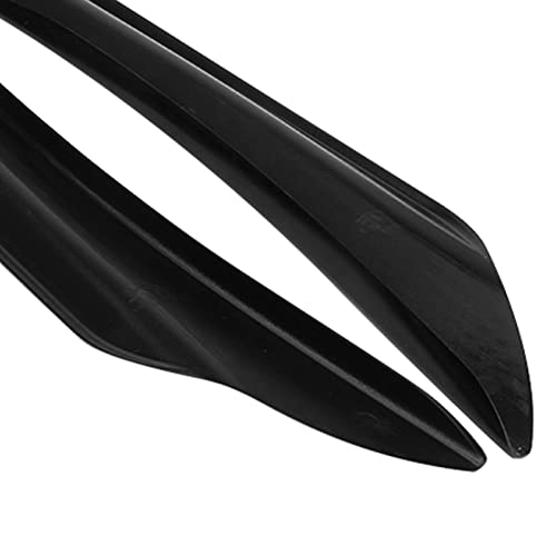 Spoiler, 4 Peças Universal Carro Corpo Spoiler Dianteiro Pára-choques Divisor Barbatanas (Preto sem