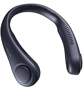 JISULIFE Neck Fan Portable, Personal Wearable with Battery Rechargeable, Bladeless Travel Cooling...