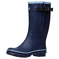 Jileon Wide Calf Durable Rubber Wellies for Women - up to 47cm Calf - Standard Ankle Width