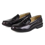 [サンエープラス] ローファー コインローファー スクール 学生 大きいサイズ 3E 幅広 痛くない 通学 中学 高校 靴 2661 メンズ ワイン 27.5 cm