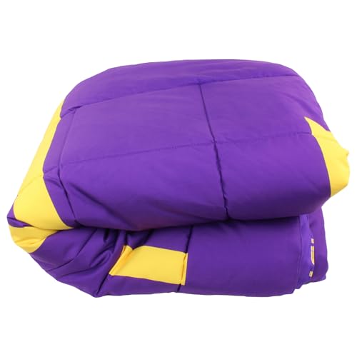 Image of College Covers Everything Comfy LSU Tigers Reversible Big Logo Soft and Colorful Comforter, Queen