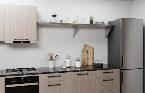 Image of AmGood 14 in. x 72 in. Stainless Steel Wall Shelf | NSF | Metal Shelving | Garage, Laundry, Storage, Utility Room | Restaurant, Commercial Kitchen