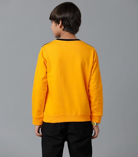 Image of KYDA KIDS 100% Cotton Unisex Boys and Girls Hoodies | Hooded Neck Chest Printed Full Sleeve Sweatshirts for Unisex