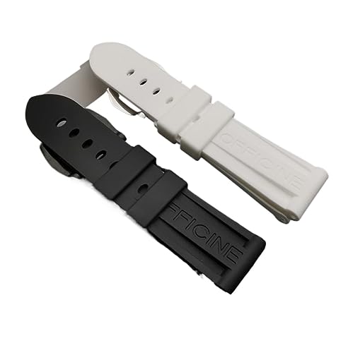 Bracelet montre silicone 22mm 24mm 26mm sangle caoutchouc - 5