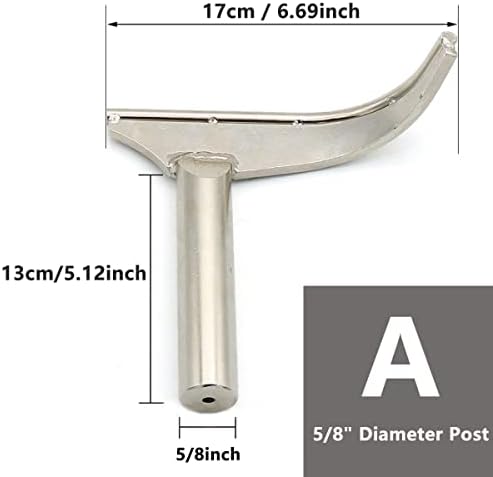 Silver Stainless Steel Lathe Tool Rest for Woodworking Wood Turning Lathe Turning Tool Curved-shaped Rest, 5/8" Diameter Post 2 Silver Stainless Steel Lathe Tool Rest for Woodworking Wood Turning Lathe Turning Tool Curved-shaped Rest, 5/8" Diameter Post