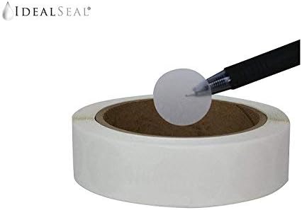 Wafer Seals, Envelope Seals, Mailing Seals,1 inch Diameter, Translucent, Great to Seal Folded Self-Mailers, Booklets and Catalogs, 1500 Labels per Roll