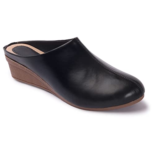 Image of Comfortable Women's Slip-on Wedge Back Open Mules Shoes & Sandals