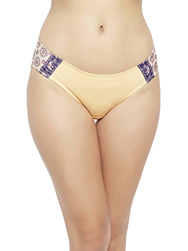 Image of Clovia Women's Low Waist Printed Back Bikini Panty with Inner Elastic