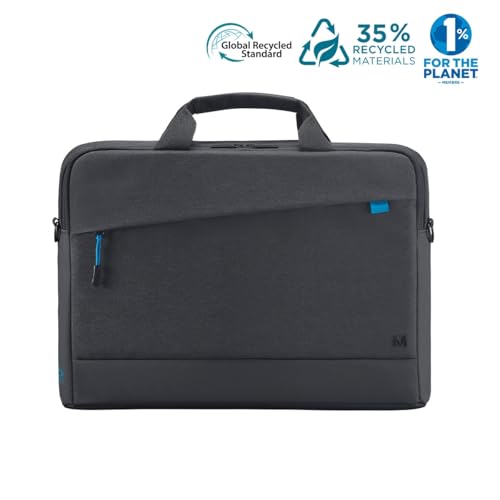Bolsa para portátil impermeable Mobilis de 11-14'' y portadocumentos ecológico negro GRS 2
