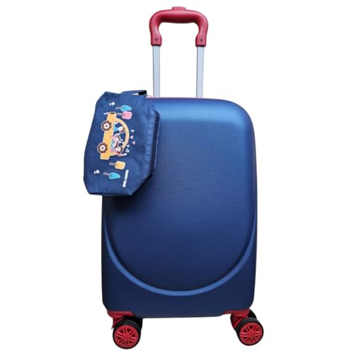 Mala Infantil Escolar/Viagem Com Giro 360º Skeet Resistente Azul