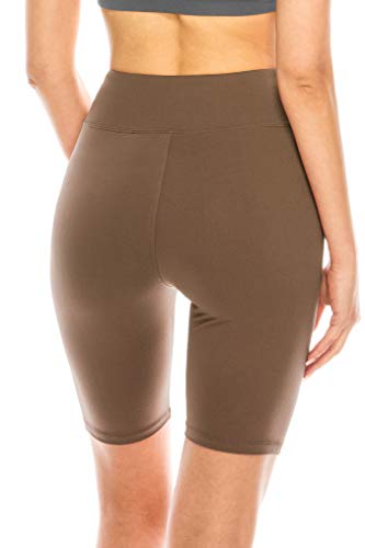 Image of ALWAYS Women's High Waist Bike Shorts - Athletic Workout Tummy Control Stretch Running Yoga Pants