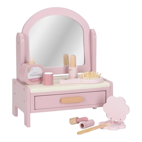 Little Dutch 2516 juego de madera tocador - rosa