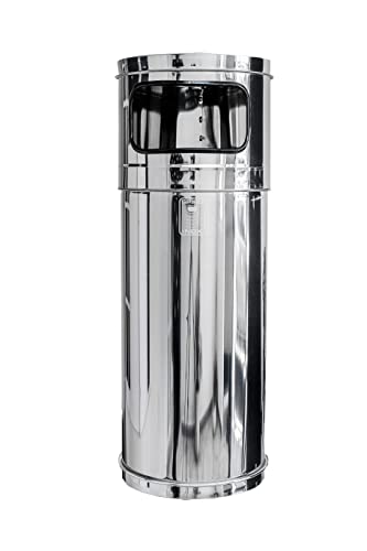 El Mejor Listado de Bote de basura medidas los preferidos por los clientes. 42 Spiro Inox Bote Para Basura En Acero Inoxidable 30 litros medida 25 cm de diámetro por 75 cm de alto, ideal para exteriores (Acero inoxidable)