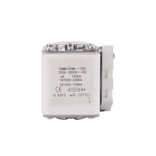 Fusible rápido de almacenamiento de energía RS8 de 200A para redes industriales de 1500V CC