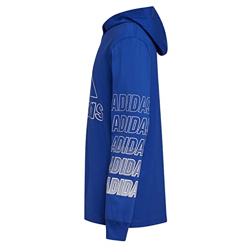 Haut à capuche Adidas bleu résistant pour enfant de 4 ans
