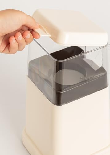 Miniatura 6 de Create Popcorn Maker Máquina Eléctrica De Palomitas De Maíz Blanco Roto Mate Sin Aceites O Grasas, Fácil De Limpiar, Palomitas En 3 Min, 80g De Maiz Por Tanda, Sitema De Seguridad, 1200w