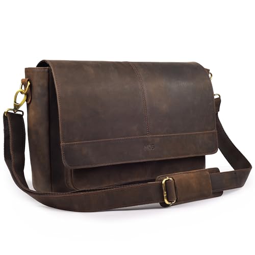 mds Genuine Leather Messenger Bag